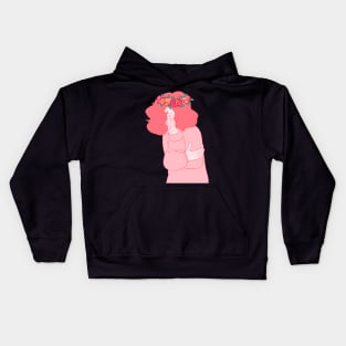 Henry: Pink Flowers Kids Hoodie